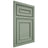Shiloh Cabinetry Beaded Inset Dalton White Oak Plain Cut Moss Door