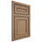 Shiloh Cabinetry Beaded Inset Dalton White Oak Plain Cut Natural Door