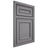 Shiloh Cabinetry Beaded Inset Dalton White Oak Plain Cut Sterling Door