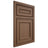 Shiloh Cabinetry Beaded Inset Dalton White Oak Quarter Sawn Autumn Door