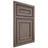 Shiloh Cabinetry Beaded Inset Dalton White Oak Quarter Sawn Clay Door