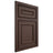 Shiloh Cabinetry Beaded Inset Dalton White Oak Quarter Sawn Dusk Door