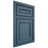Shiloh Cabinetry Beaded Inset Dalton White Oak Quarter Sawn Hudson Door