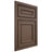 Shiloh Cabinetry Beaded Inset Dalton White Oak Quarter Sawn Mineral Door