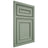 Shiloh Cabinetry Beaded Inset Dalton White Oak Quarter Sawn Moss Door