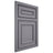 Shiloh Cabinetry Beaded Inset Dalton White Oak Rift Cut Cadet Door