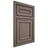 Shiloh Cabinetry Beaded Inset Dalton White Oak Rift Cut Clay Door