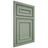Shiloh Cabinetry Beaded Inset Dalton White Oak Rift Cut Moss Door