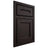 Shiloh Cabinetry Beaded Inset Essex Alder Plain Cut Espresso Door