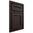 Shiloh Cabinetry Beaded Inset Essex Maple Plain Cut Espresso Door