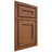 Shiloh Cabinetry Beaded Inset Essex Red Oak Plain Cut Braun Door
