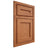 Shiloh Cabinetry Beaded Inset Essex Red Oak Plain Cut Harvest Door