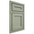 Shiloh Cabinetry Beaded Inset Essex Red Oak Plain Cut Moss Door