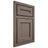 Shiloh Cabinetry Beaded Inset Essex White Oak Plain Cut Clay Door
