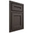 Shiloh Cabinetry Beaded Inset Essex White Oak Plain Cut Creekside Door