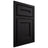Shiloh Cabinetry Beaded Inset Essex White Oak Plain Cut Ink Door