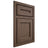 Shiloh Cabinetry Beaded Inset Essex White Oak Plain Cut Mineral Door