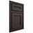 Shiloh Cabinetry Beaded Inset Essex White Oak Plain Cut Morel Door