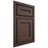 Shiloh Cabinetry Beaded Inset Essex White Oak Quarter Sawn Dusk Door