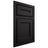 Shiloh Cabinetry Beaded Inset Essex White Oak Quarter Sawn Espresso Door