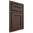 Shiloh Cabinetry Beaded Inset Essex White Oak Rift Cut Dusk Door