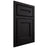 Shiloh Cabinetry Beaded Inset Essex White Oak Rift Cut Ink Door