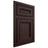 Shiloh Cabinetry Beaded Inset Glenbrook Alder Plain Cut Bistre Door