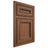 Shiloh Cabinetry Beaded Inset Glenbrook Alder Plain Cut Cola Door