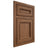 Shiloh Cabinetry Beaded Inset Glenbrook Alder Plain Cut Walnut Door