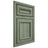 Shiloh Cabinetry Beaded Inset Glenbrook Hickory Plain Cut Moss Door