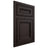 Shiloh Cabinetry Beaded Inset Glenbrook Maple Plain Cut Espresso Door