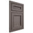 Shiloh Cabinetry Beaded Inset Glenbrook Poplar Plain Cut Heatherstone Door