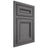 Shiloh Cabinetry Beaded Inset Glenbrook Red Oak Plain Cut Cadet Door
