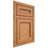 Shiloh Cabinetry Beaded Inset Glenbrook Red Oak Plain Cut Medium Door