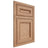 Shiloh Cabinetry Beaded Inset Glenbrook Red Oak Plain Cut Natural Door