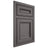 Shiloh Cabinetry Beaded Inset Glenbrook Walnut Plain Cut Cadet Door
