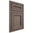 Shiloh Cabinetry Beaded Inset Glenbrook White Oak Plain Cut Clay Door