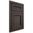 Shiloh Cabinetry Beaded Inset Glenbrook White Oak Plain Cut Creekside Door