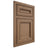 Shiloh Cabinetry Beaded Inset Glenbrook White Oak Plain Cut Medium Door