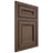 Shiloh Cabinetry Beaded Inset Glenbrook White Oak Plain Cut Mineral Door