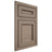 Shiloh Cabinetry Beaded Inset Glenbrook White Oak Quarter Sawn Almond Door