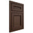 Shiloh Cabinetry Beaded Inset Glenbrook White Oak Quarter Sawn Braun Door
