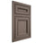 Shiloh Cabinetry Beaded Inset Glenbrook White Oak Quarter Sawn Clay Door