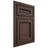 Shiloh Cabinetry Beaded Inset Glenbrook White Oak Quarter Sawn Dusk Door