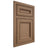 Shiloh Cabinetry Beaded Inset Glenbrook White Oak Quarter Sawn Medium Door