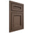 Shiloh Cabinetry Beaded Inset Glenbrook White Oak Quarter Sawn Mineral Door