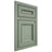 Shiloh Cabinetry Beaded Inset Glenbrook White Oak Quarter Sawn Moss Door