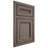 Shiloh Cabinetry Beaded Inset Glenbrook White Oak Rift Cut Clay Door