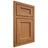 Shiloh Cabinetry Beaded Inset Greensboro Alder Plain Cut Caramel Door