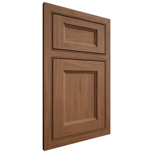 Shiloh Cabinetry Beaded Inset Greensboro Alder Plain Cut Walnut Door